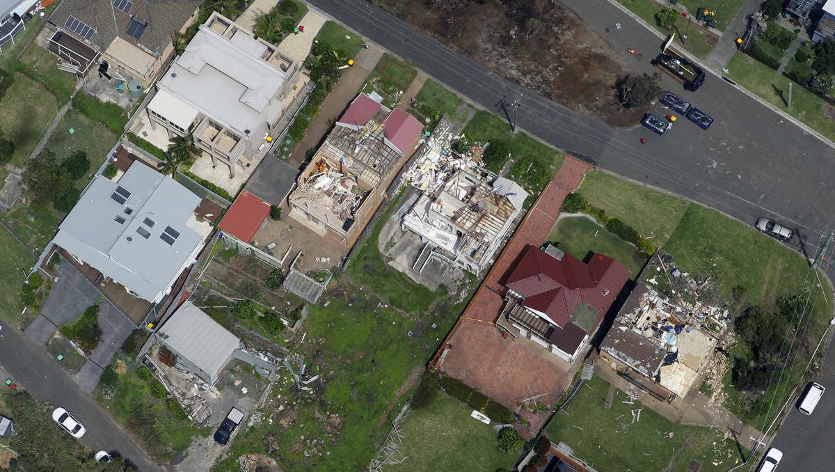 Destruction in Kiama and Gerroa, on the NSW South Coast, after a 'family' of tornadoes hit. Photos: ANDY ZAKELI, GREG TOTMAN
