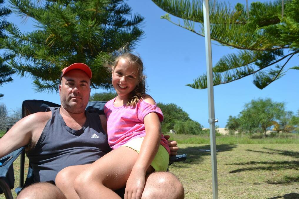 Victorians Rob Weir and his daughter Kaylah are willing recruits to 'Bruzki's Empire'.