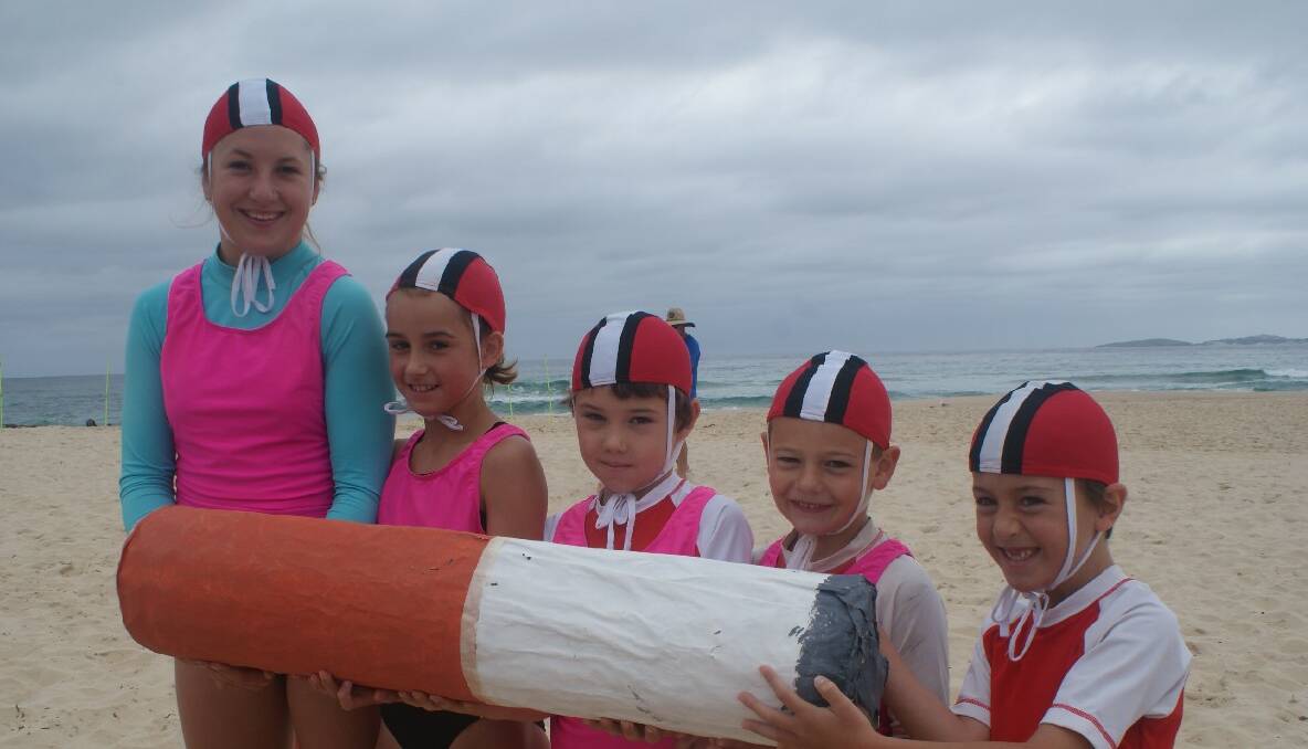 NAROOMA: Nippers Tailem Brown, Elli Beecham, Aiden Shaw, Bray Constable and Keanu Craig say cigarette butts can be a big, big problem down at the beach. Narooma SLSC has recently formed a partnership with the Narooma Little Lake Land Care Group.