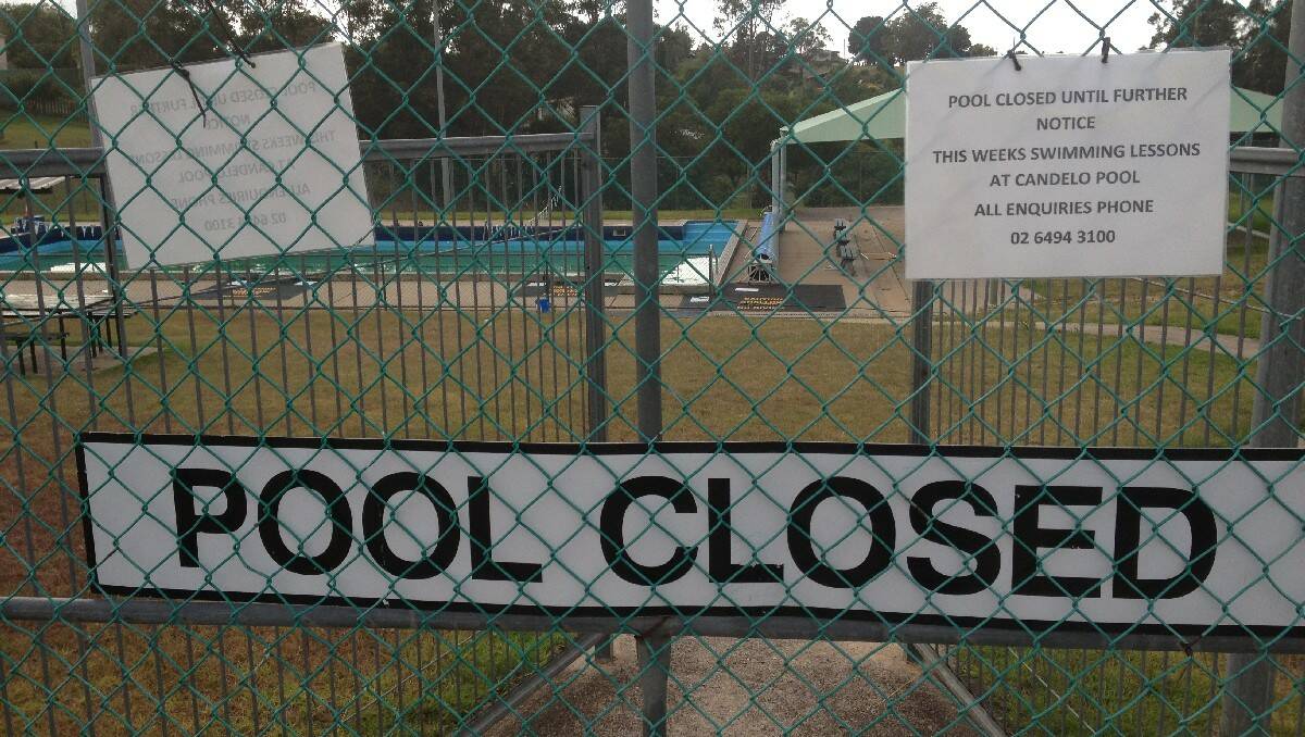 BEMBOKA: Bemboka swimmers have been left without their local pool for the rest of summer after two chlorine leaks and reports of serious faults in need of repair.