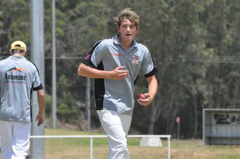 IN FORM: Bay Tigers Gold bowler Jake Cooper picked up some crucial early wickets against rivals Bay Tigers Black on Saturday.