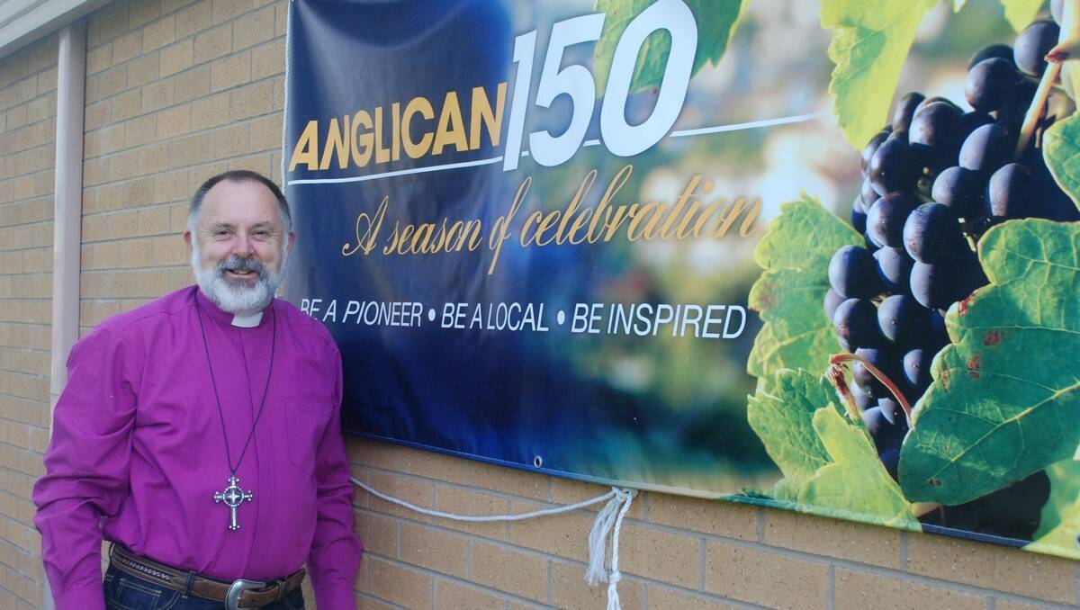 BIRTHDAY BASH: Bishop Ian Lambert is welcoming ministers and parishioners of all Batemans Bay churches to Batemans Bay Anglican Church of the Ascension tomorrow to celebrate the 150th anniversary of the Anglican Diocese of Canberra and Goulburn.
