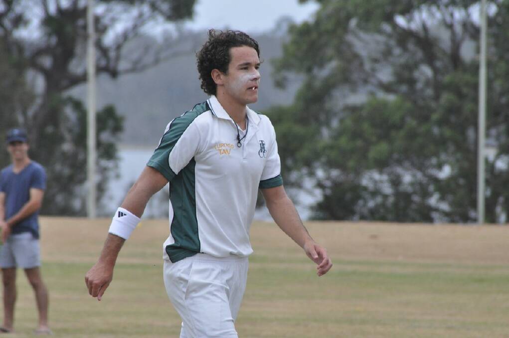PACE ATTACK: Tuross Head bowler Rhys Voysey played a vital part in his side’s double-header victory on Saturday.