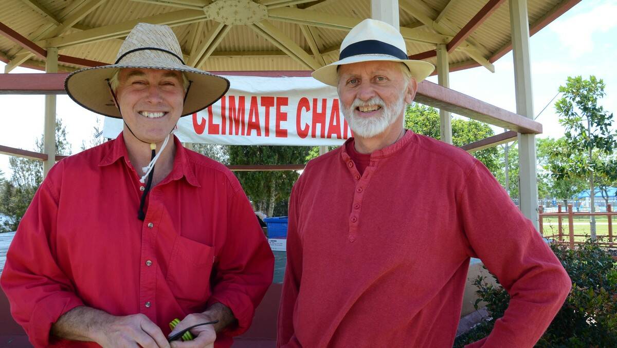 A strong contingent of protesters took part in Get Up's National Day of Climate Action in Moruya on Sunday.