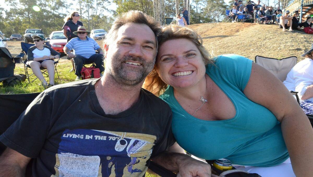 Earle Griffin of Newcastle and Tanya Collons of Sydney visited the Moruya Speedway on Saturday, December 28.