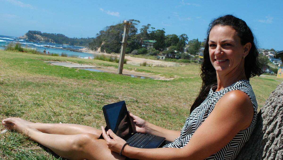 CAN’T WAIT: Technology trainer Tricia Pye can’t wait for the NBN’s fixed wireless internet service to be installed in the Eurobodalla.