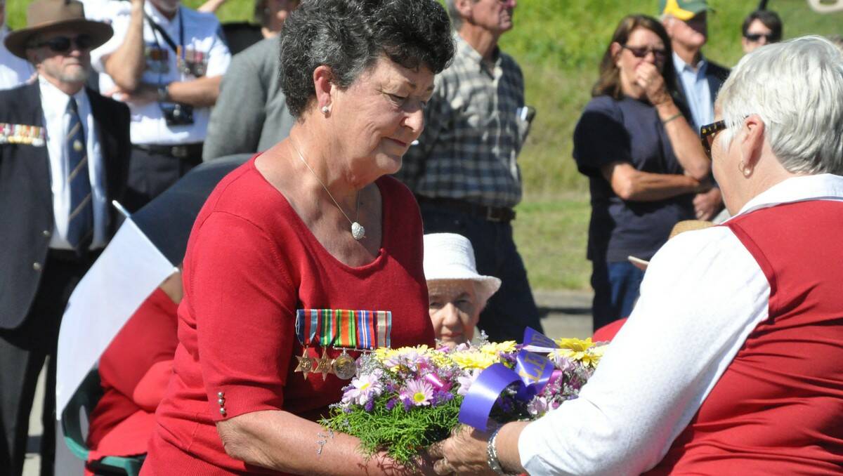 Tuross Head residents lined the streets for the town's annual Anzac Day ceremony.