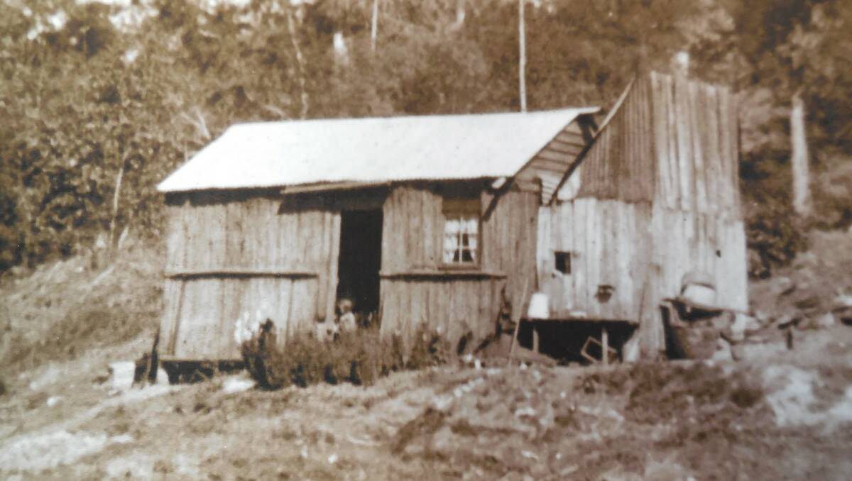 The slab hut at Utopia gold mine.
