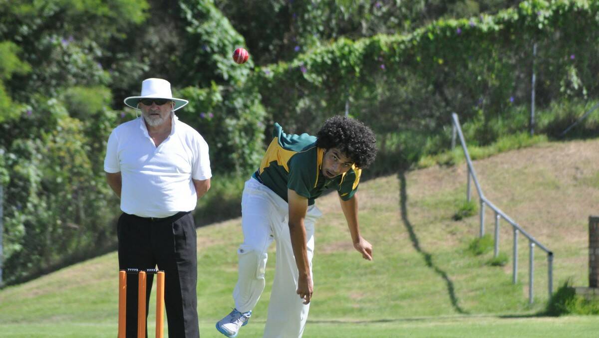 THREE SCALPS: Bodalla pace bowler Elijah Blair picked up three  wickets in the rain-abandoned match against the Bay Tigers Black on Saturday. PHOTO: Dean Benson.