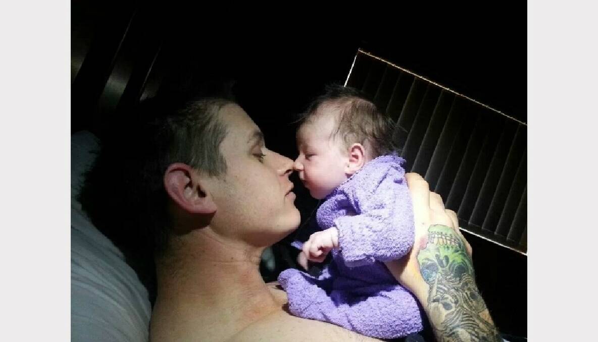 Bradley Freer will celebrate his first Father's Day this year with beautiful baby Elsie.