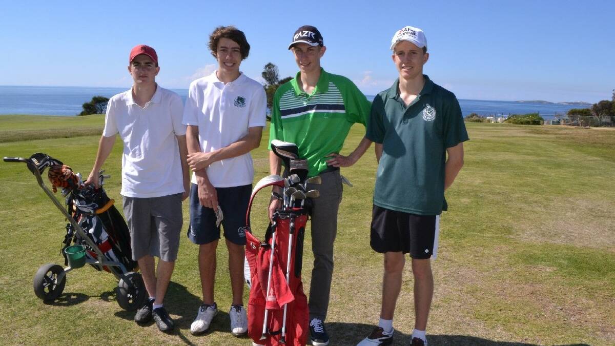  NAROOMA: Narooma High School is in the middle of the two-week long annual Ritchie Cup tournament and pictured last week were the   school’s top golfers Nathan Batten, Jackson Hearn, Jay Walpole and Ben Potter.