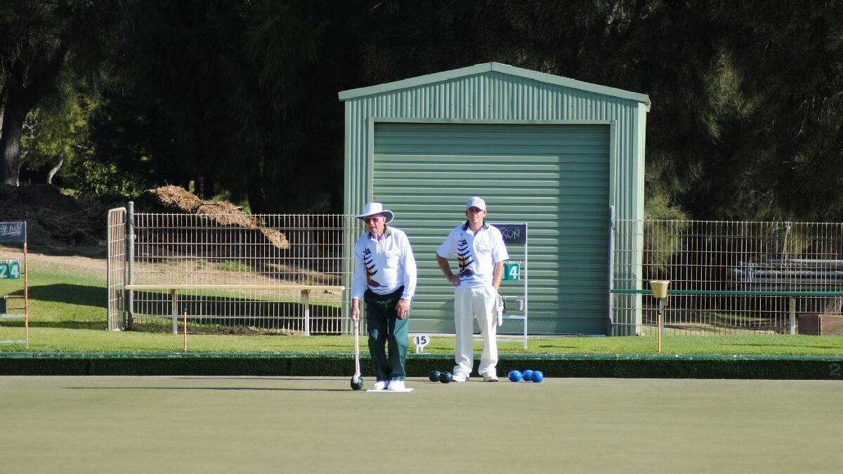  TUROSS: Saturday was the beginning of the Club’s Minor Singles Championship at Tuross Bowls Club, with eight players in competition   and Ron Cox and Ben Hewison pictured.