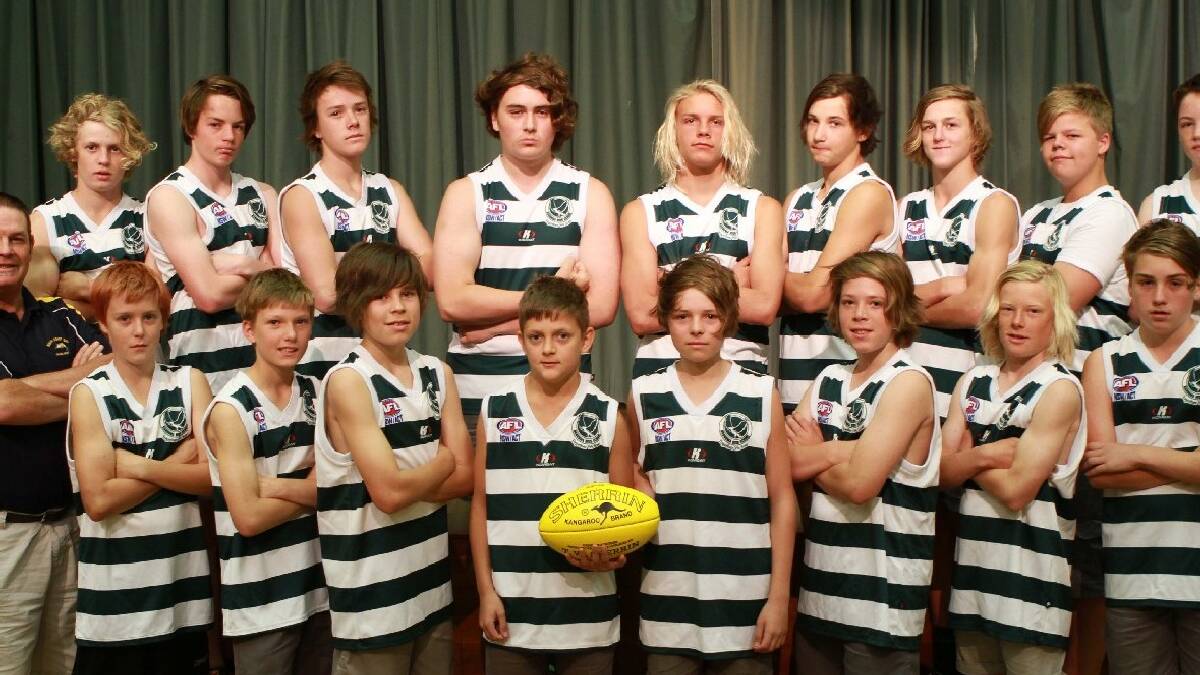 NAROOMA: Last week at Narooma High School, official sport photographs of representing teams were taken and will be a new addition to the   School Magazine of 2013. Here is the boys’ Australian Rules Football team.