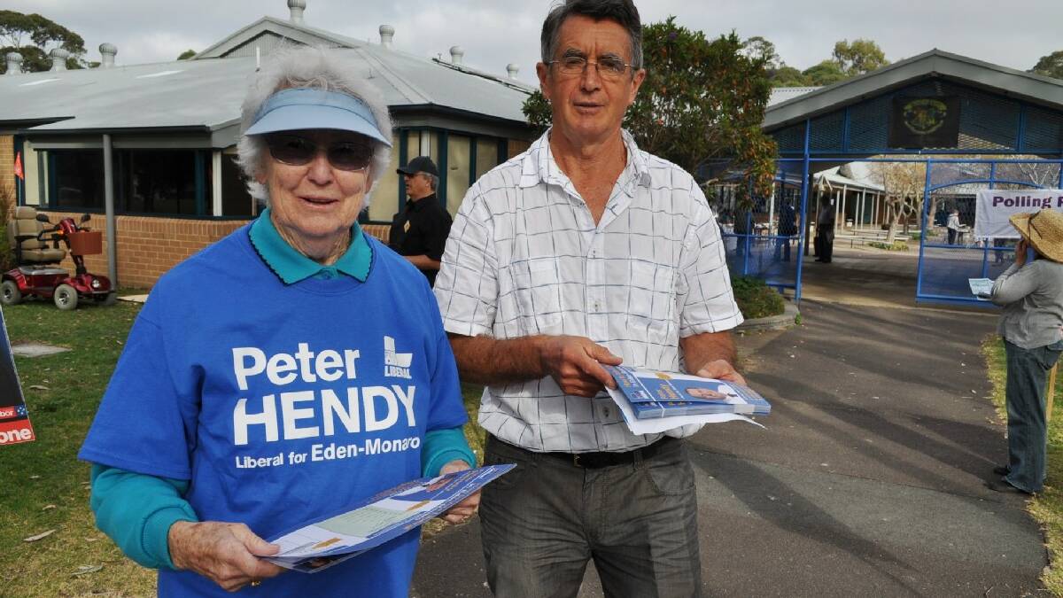 Fran Green and Reg Wells pledged their support for Liberal. 