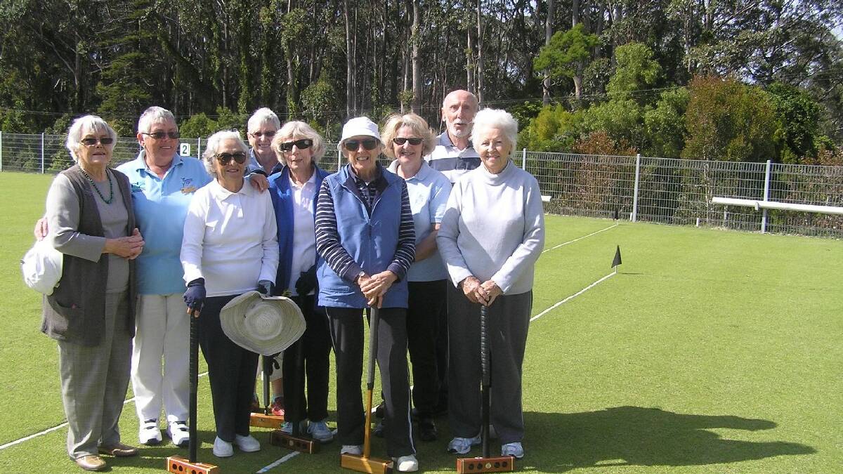 DALMENY: Croquet Players at Club Dalmeny are from front left Peg Terry, Pearl Hanson, Leslie Hurman, Pauline Wilcock and Edna Faulkiner.   Back from left Jean Murray, Margaret Carpenter, Denise McCann and Alex Nitsche.