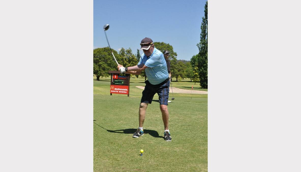 NOWRA: Barry Williams travelled from Victoria to play at the NSW Amputee Golf Open at Nowra Golf Club on Saturday. Photo: PATRICK FAHY 
