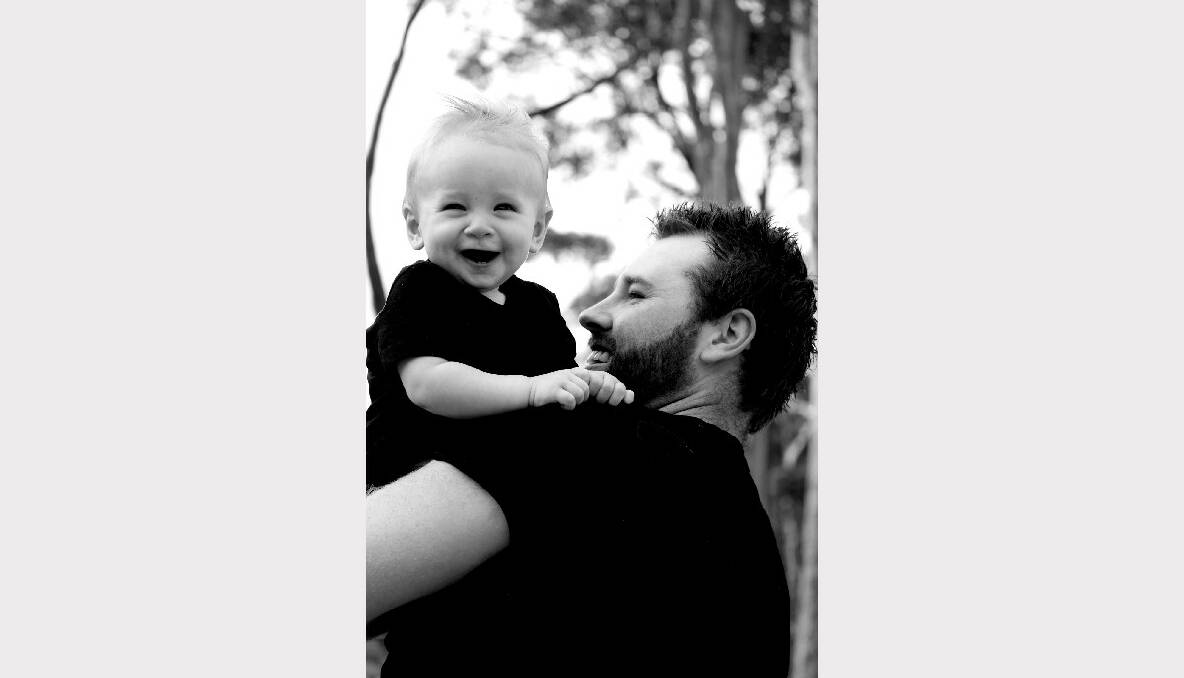 Chris Wheatley with his son Chase Wheatley.
