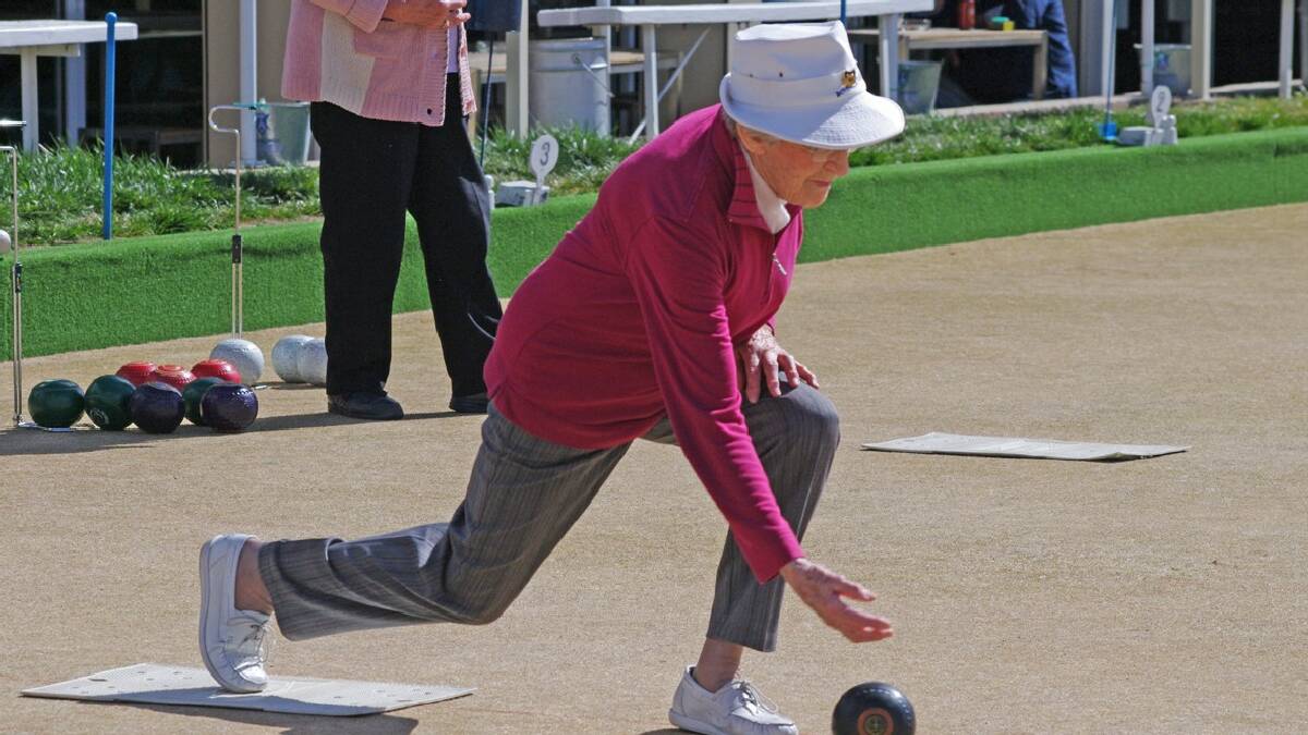 BOMBALA: Betty Lomas was among the local bowlers who took to the greens in sunny Bombala over the weekend.