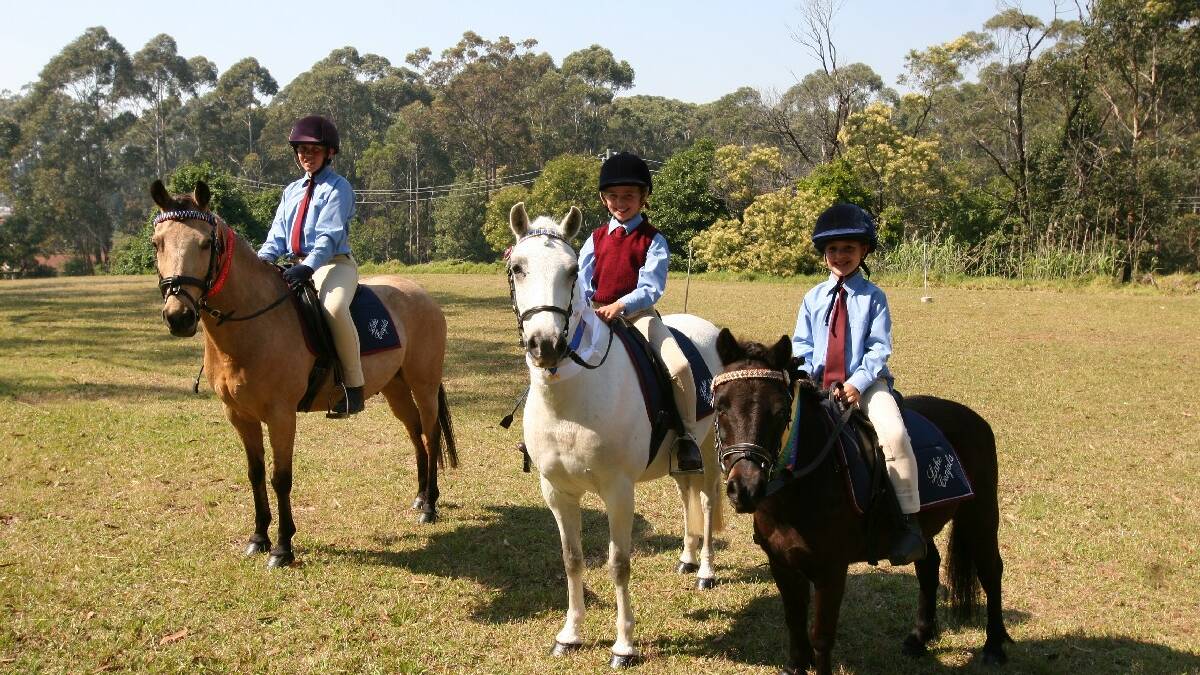 ULLADULLA: Aria Nee on Bonnie received second for best bresented and second in her riding class, Dana Shea on   Mischief was first in her riding class and Pheobe Law on Bindi was first in pony club mount at the Milton Pony Club   gymkhana.