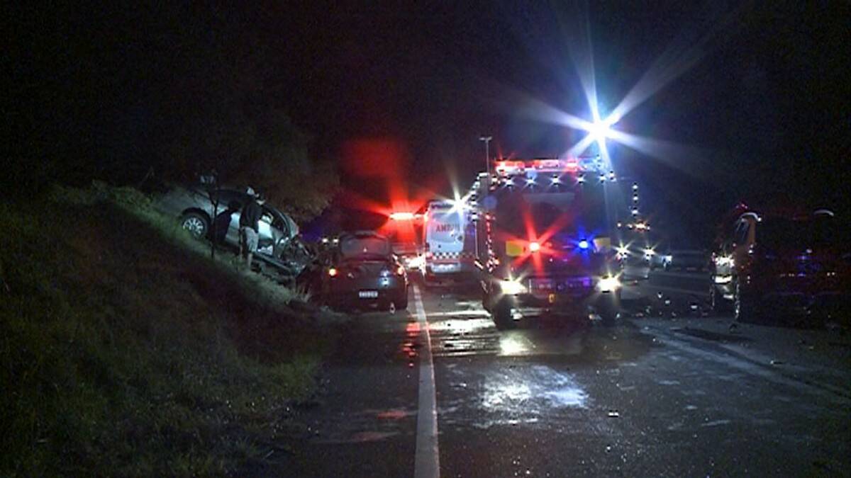 Scenes from last night's fatal accident north of Nowra. Swipe through the images for full gallery.