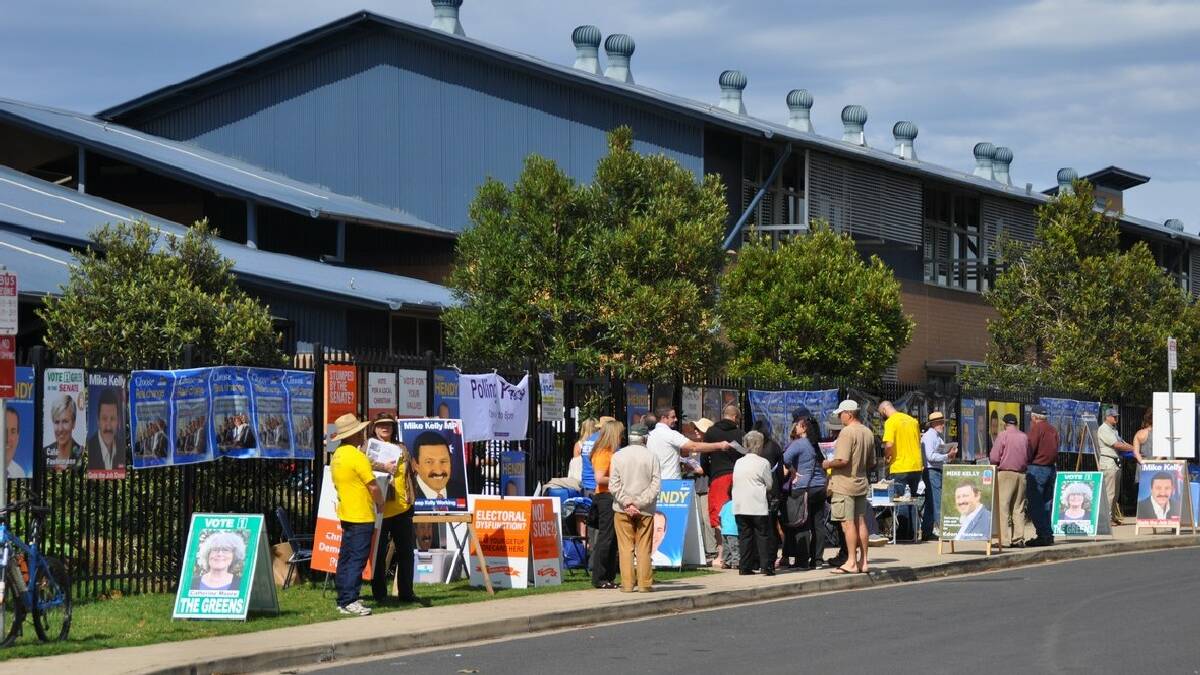 There was plenty of activity and posters outside Merimbula Public School.