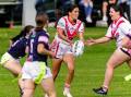 Eden v Bega in a recent women's league tag game. Picture by Razorback Sports Photography