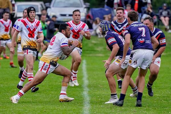 Eden v Bega during the recent Anzac Day round. While Eden had a bye this weekend, the Roosters hosted Tathra. Picture by Razorback Sports Photography.