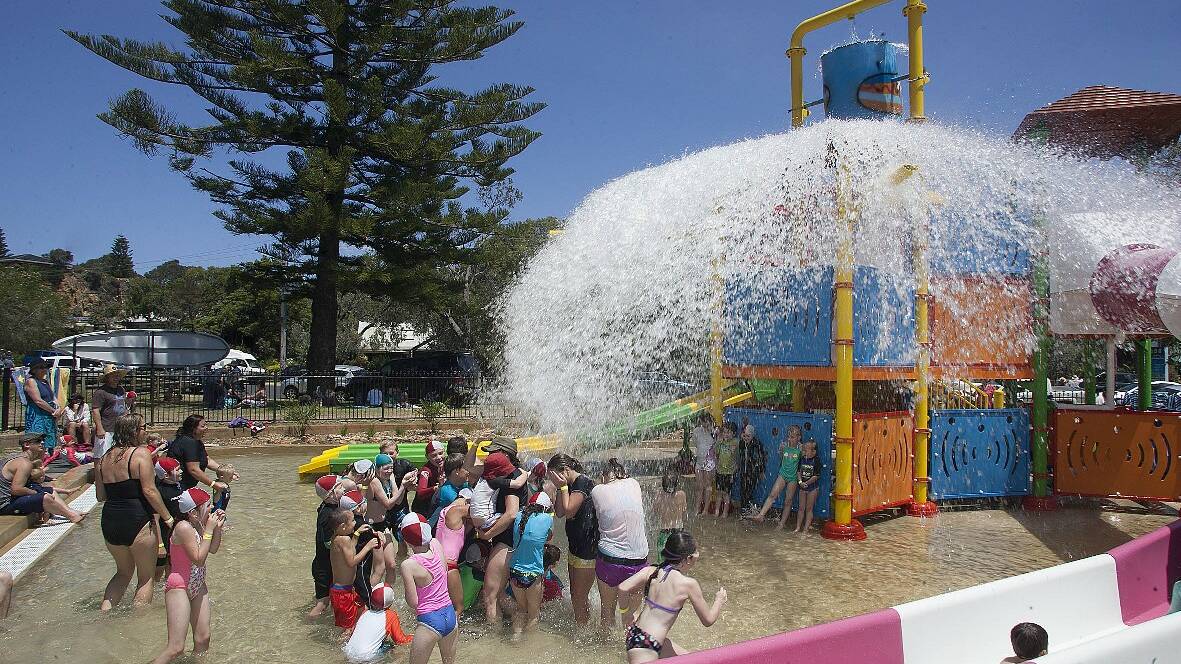The water play area at Tathra Beachside holiday park. Picture file