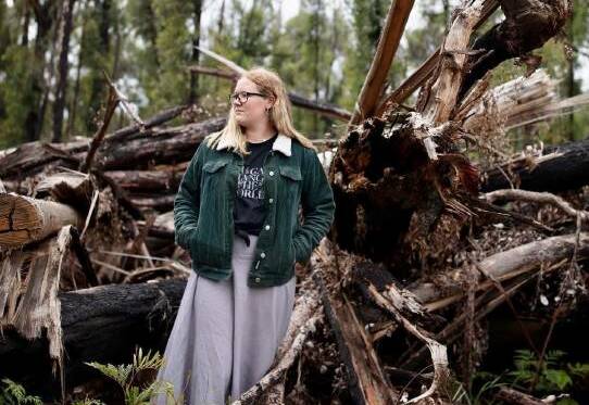 PETITION LAUNCHED: Takesa Frank, who has lived in Brooman her whole life, said watching the logging of the forest is like seeing it get "destroyed all over again" after the Black Summer bushfires. File image.