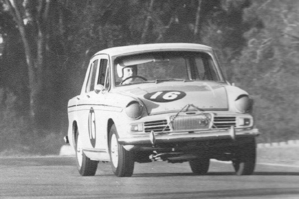 Barry Hickson was a competitive motor racer in his youth. Photo: Supplied. 