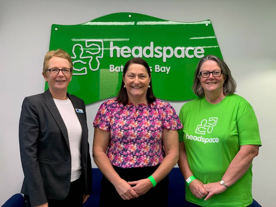 (L-R) COORDINARE CEO Dianne Kitcher, Fiona Phillips MP, Relationships Australia Canberra & Region CEO Alison Brook. Photo: Supplied