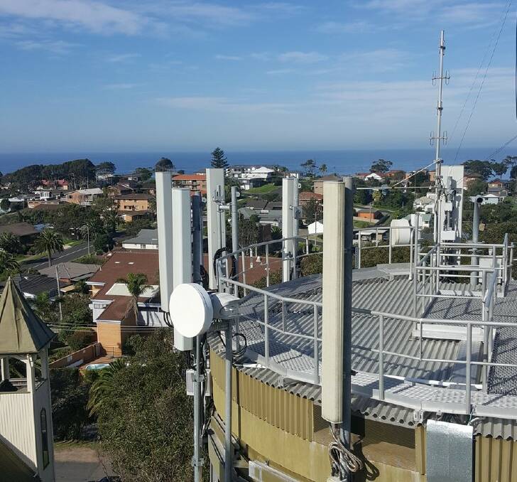 Telstra's mobile base station in Narooma will undergo some upgrades next week. Photo: Supplied. 