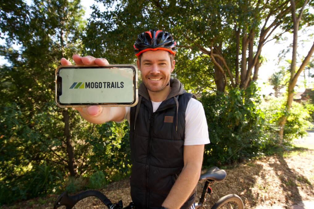 EXCITING TIMES: Council tourism manager Tim Booth shows off the new Mogo trails brand. 