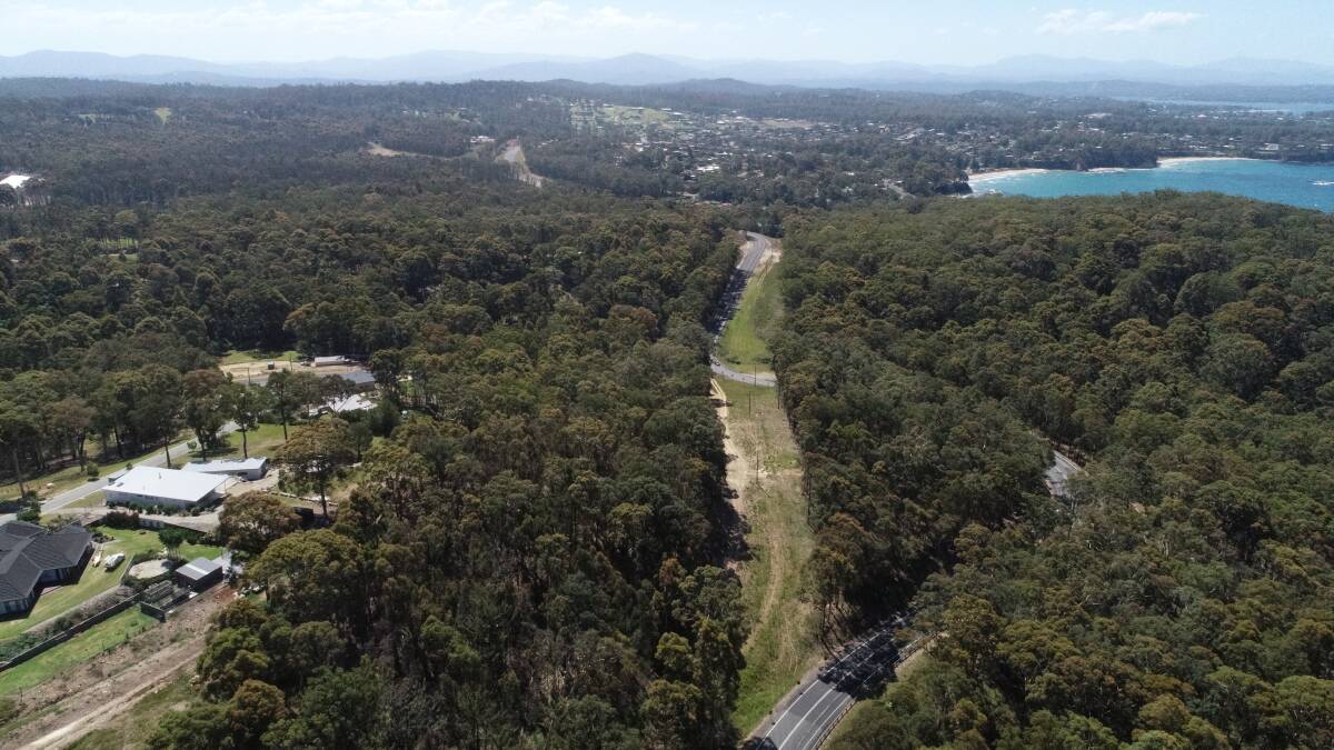 Eurobodalla Council is upgrading the notorious bends at Grandfathers Gully on George Bass Drive, between Surf Beach and Lilli Pilli. Photo: Supplied
