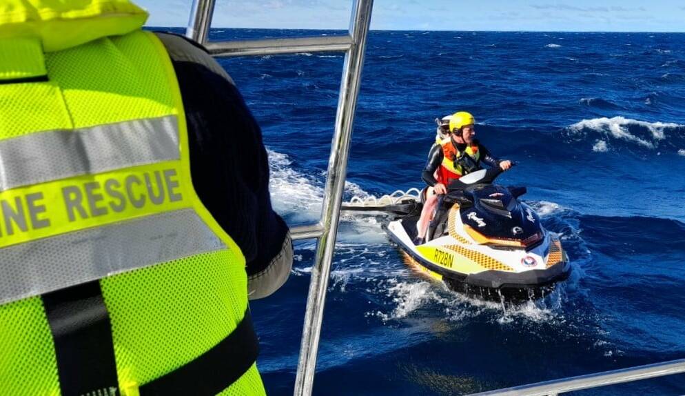 Surf Life Saving assisted Marine Rescue with the call out. Photo: Marine Rescue Batemans Bay. 