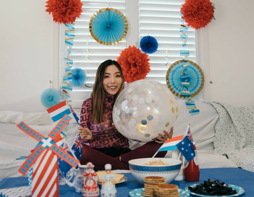 Dami Im hosted a Dutch-themed sleepover for Eurovision on the weekend. Photo: Supplied. 