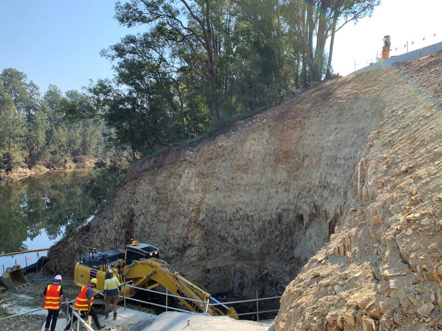 Council can now proceed with its new southern water storage with confidence after the federal government allocated $51.2 million to the project in the federal budget. Construction of the dams water pump station is already underway. Photo: Supplied