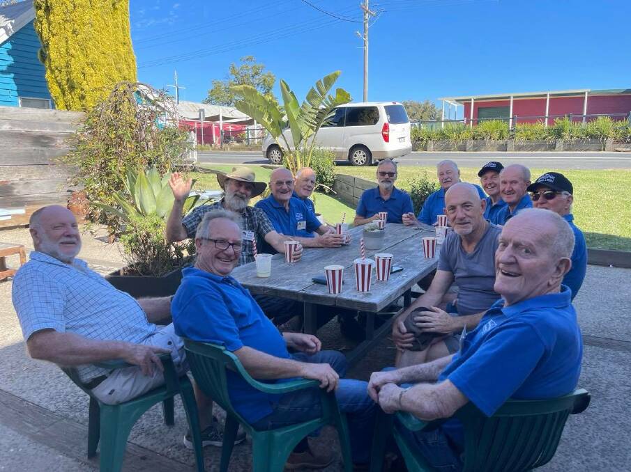 Bay Men's Shed members earlier this year enjoying an outing at Bodalla. Photo: Claudia Ferguson.