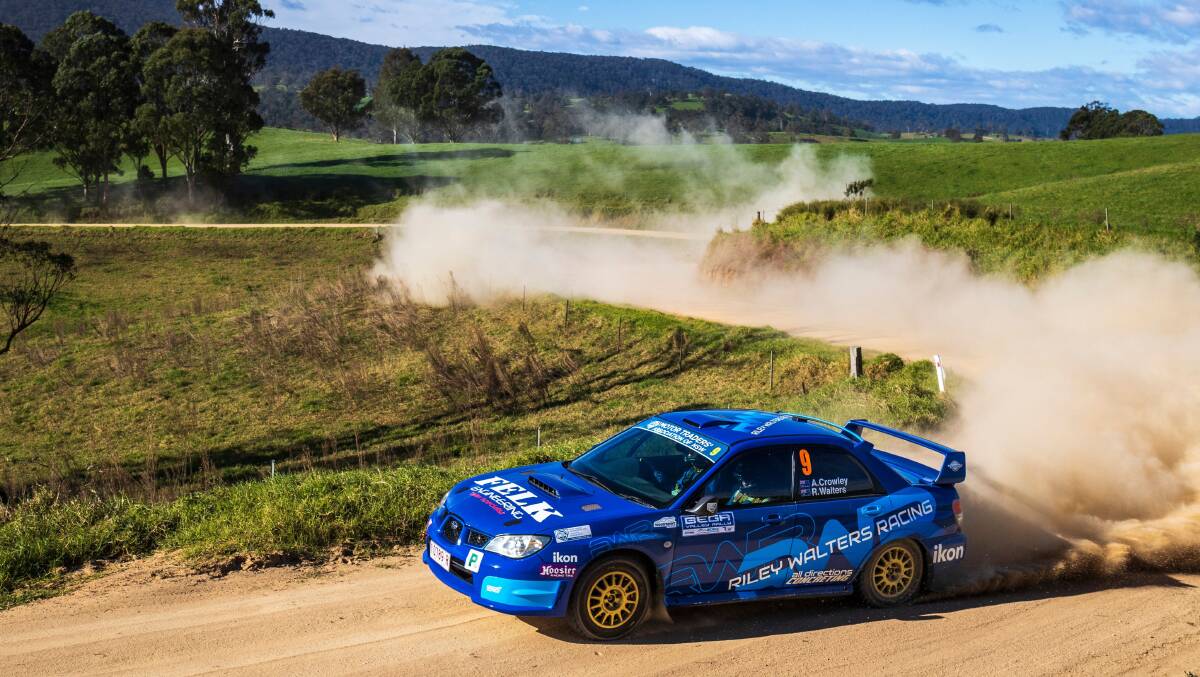 Riley Walters and Andrew Crowley's Subaru WRX. Picture: Roy Meuronen