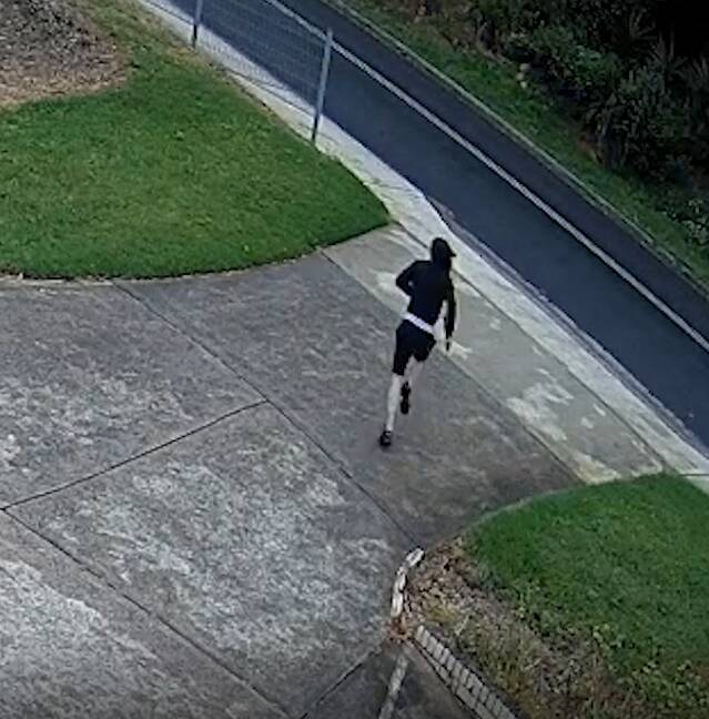 A screenshot from the CCTV footage taken the day of the robbery.