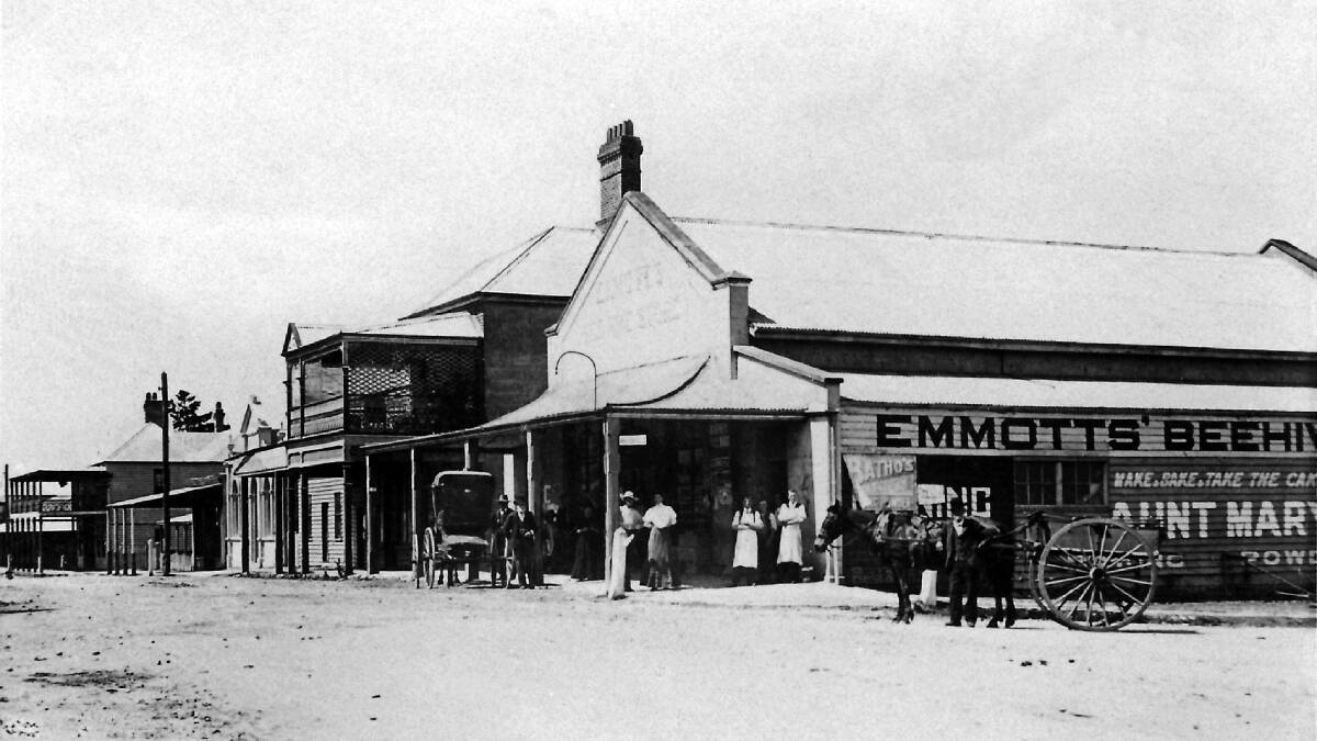 Emmott's Store in Moruya circa 1922. The store was broken into in June, 1922.