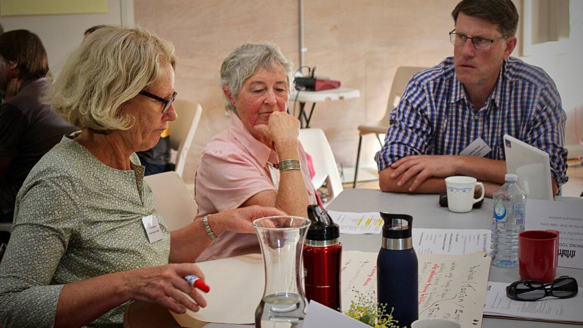 Eurobodalla Shire councillor Anthony Mayne takes part in the business and tourism employment workshop group.