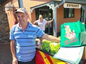 Steve Munday with Christmas donations for Anglicare.