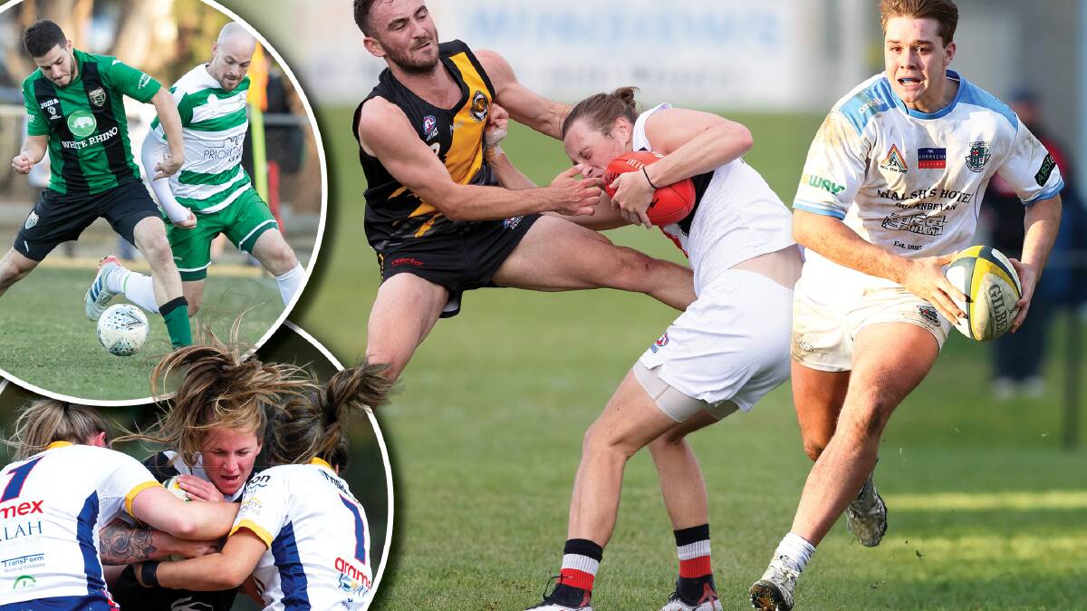 Local sport in the ACT has been thrown into disarray. Pictures: Elesa Kurtz, Keegan Carroll, Sitthixay Ditthavong