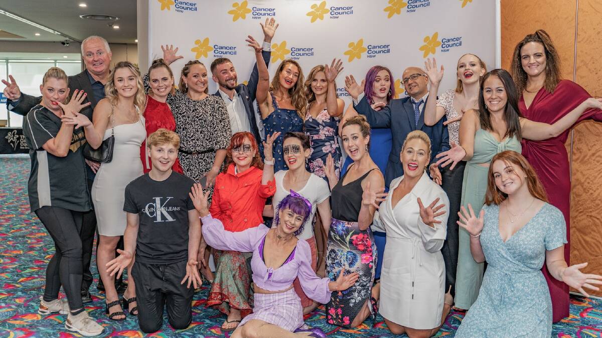 The Stars and coaches at the Stars of the Eurobodalla Dance for Cancer night at the Batemans Bay Soldiers Club on Saturday, February 26. Picture: Regent Images