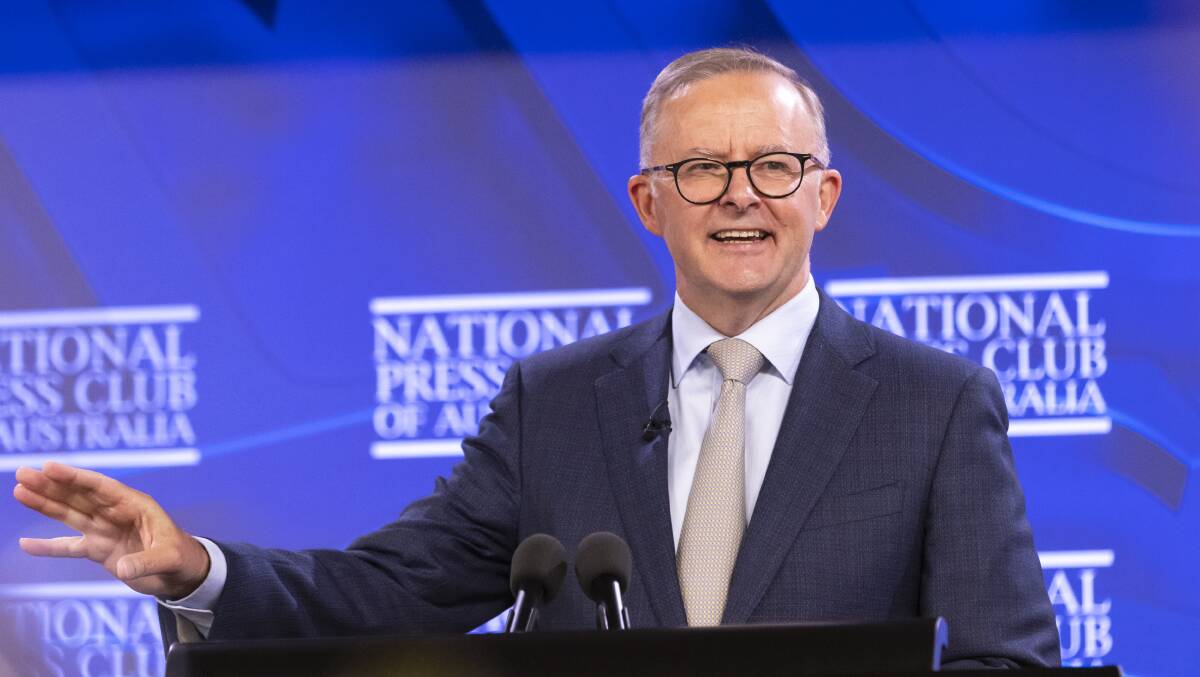 Anthony Albanese has aimed a dig at Scott Morrison in Labor's first election ad. Picture: Keegan Carroll