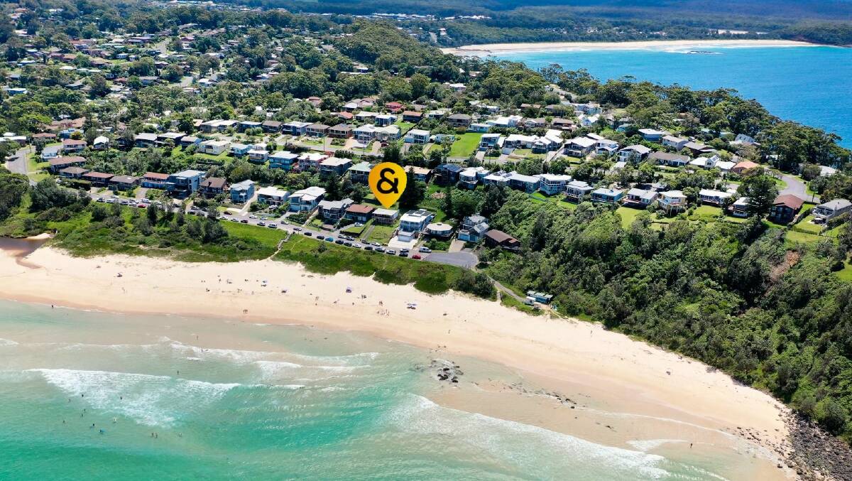 The home is located on the tightly held Beach Road. Picture: Raine and Horne Mollymook/Milton