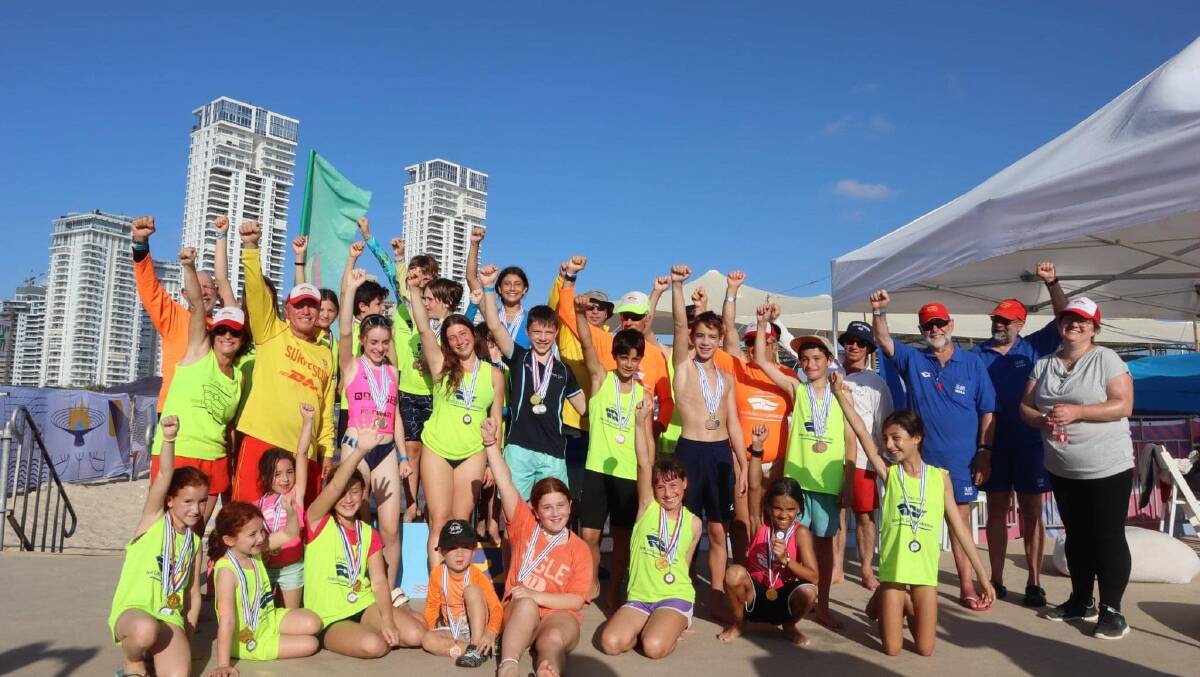 The Drewsen family from Broulee were among an international cohort of athletes supporting Israel's first competitive surf life saving competition. Picture: supplied