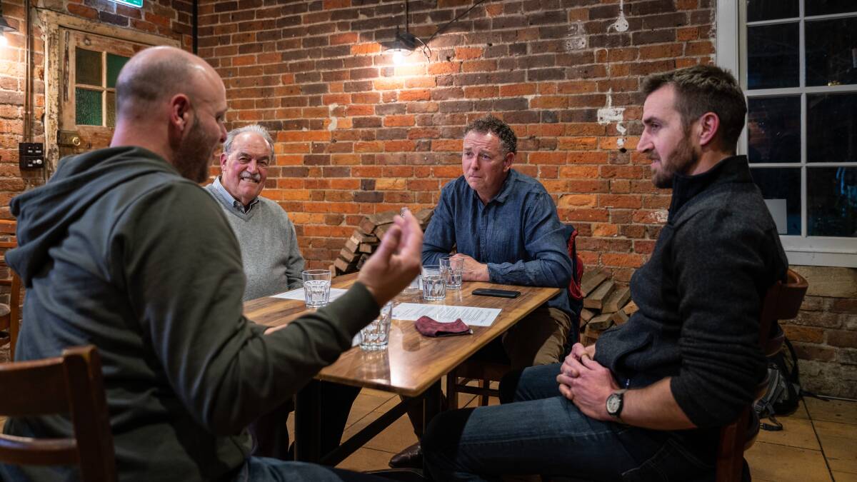 Men's Table participants meet monthly over a shared dinner to have 'real' conversations
Photograph: Supplied