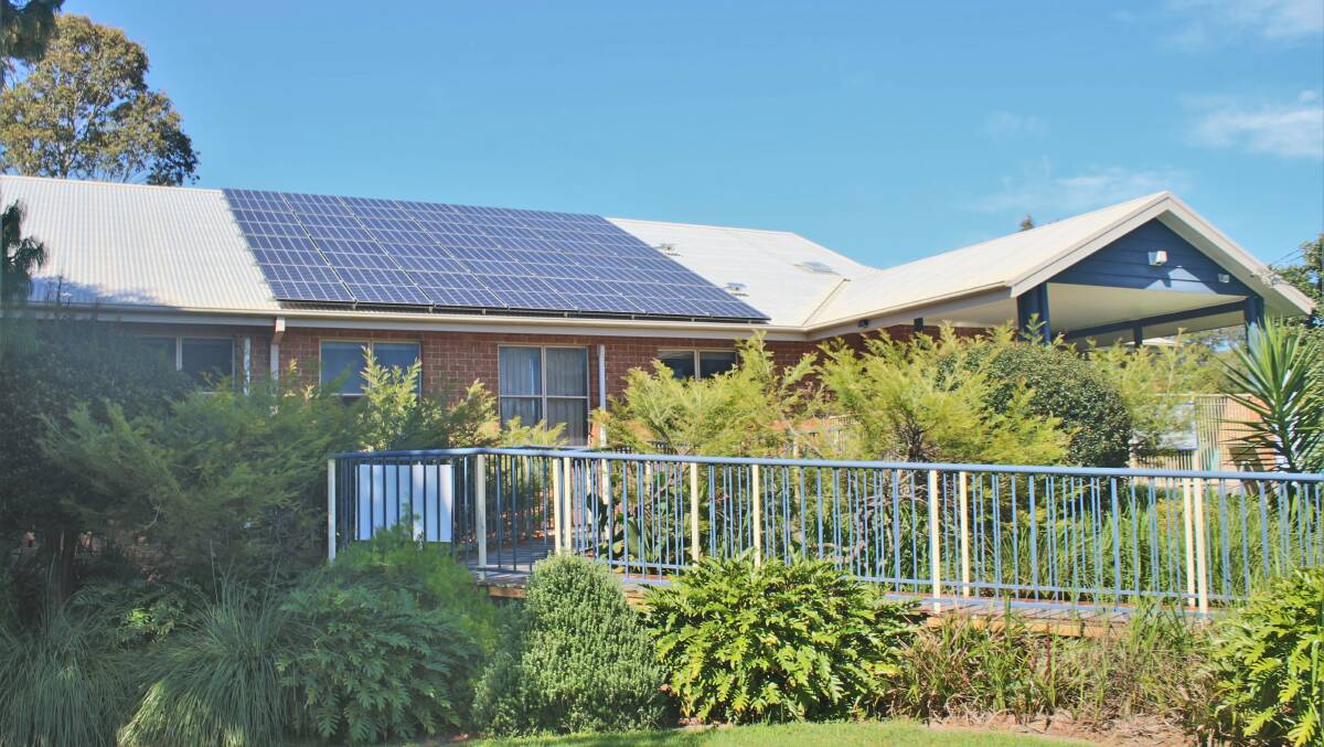 New solar panels on the roof of Moruya Preschool Kindergarten